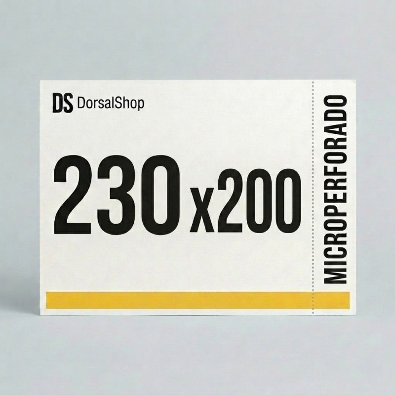 Dorsal 230x200 con microperforado