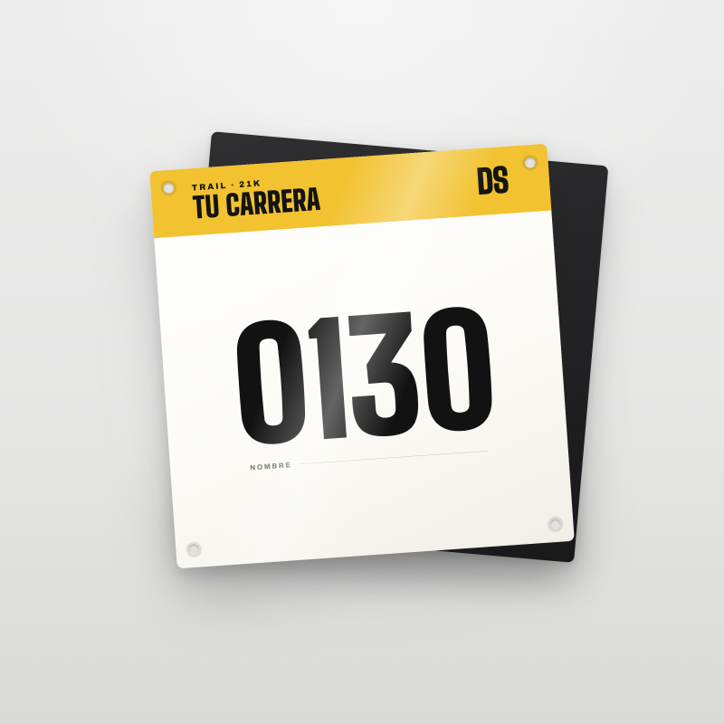 Dorsal 130x130 Doble Cara B/N